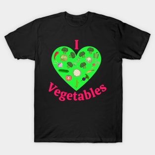 I Love Vegetables T-Shirt